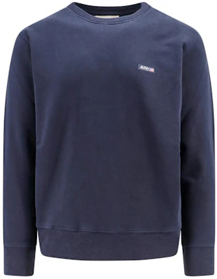 AUTRY Blue Crewneck Sweatshirt with Letter Print Long Sleeves SWPM-507B Buy AUTRY Blue Crewneck Sweatshirt with Letter Print Long Sleeves SWPM-507B