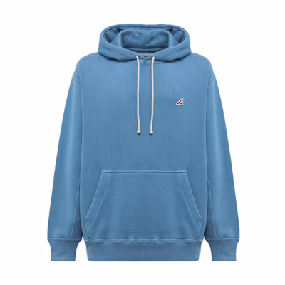 AUTRY Bluette Ease Hoodie Blue Pullover Loose-Fit Long-Sleeve Sweater HOEM418D