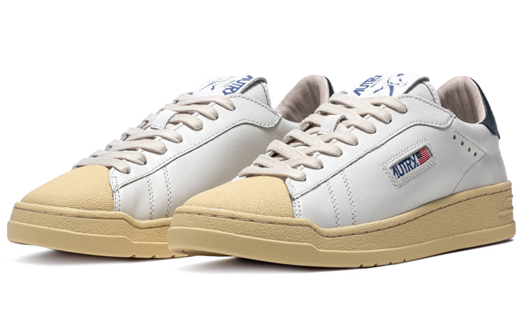Order AUTRY Bob Lutz Kulit Sneakers 'Putih Pelindung Biru' BLLM-TC05