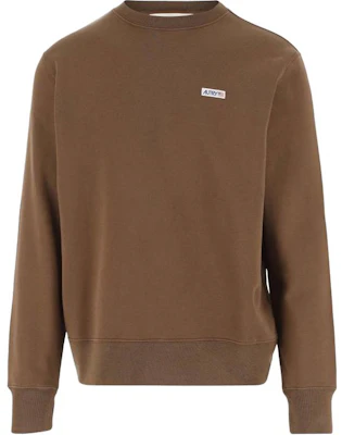 AUTRY Brown Solid Logo Crewneck Pullover Sweatshirt Long Sleeve SWPM01JC Buy AUTRY Brown Solid Logo Crewneck Pullover Sweatshirt Long Sleeve SWPM01JC