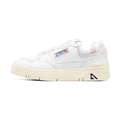 AUTRY CLC Leather Sneakers 'White'