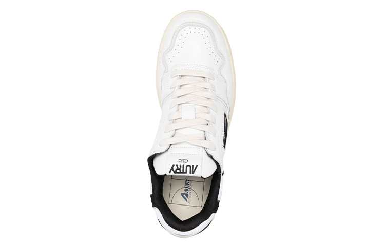 AUTRY CLC Leather Sneakers 'White Black' 圖 4