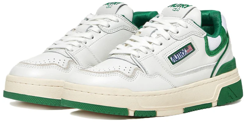 Baskets en Cuir AUTRY CLC ''Blanc Vert'' ROLM-MM09 Order Baskets en Cuir AUTRY CLC ''Blanc Vert'' ROLM-MM09