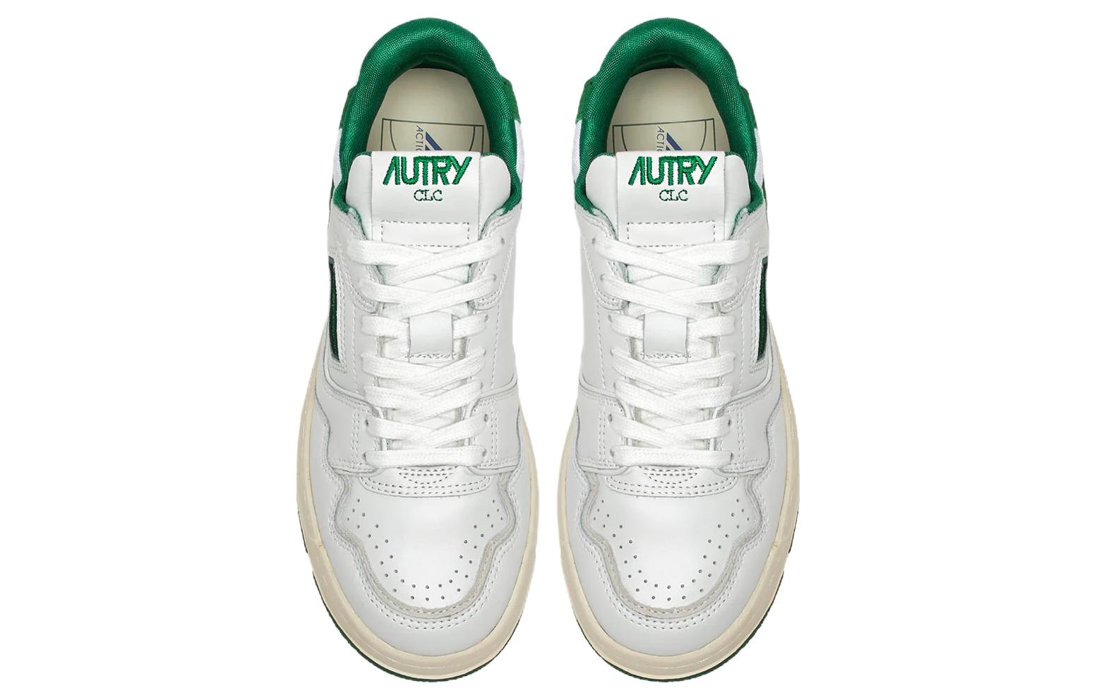 Lookbook Baskets en Cuir AUTRY CLC ''Blanc Vert'' ROLM-MM09