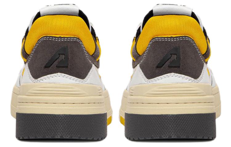 AUTRY CLC Leather Sneakers 'White Black Yellow' 圖 4