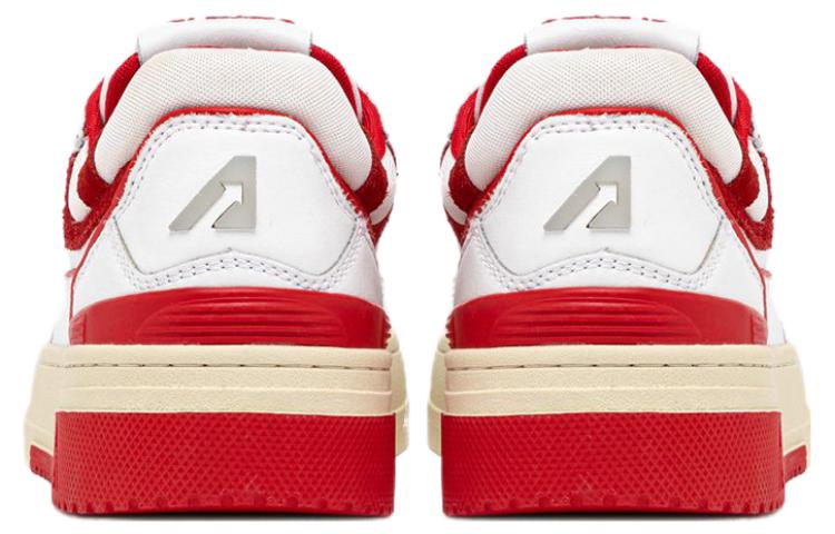 AUTRY CLC Leather Sneakers 'White Red' 圖 4