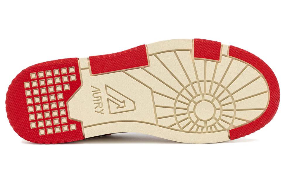 AUTRY CLC Leather Sneakers 'White Red' 圖 5