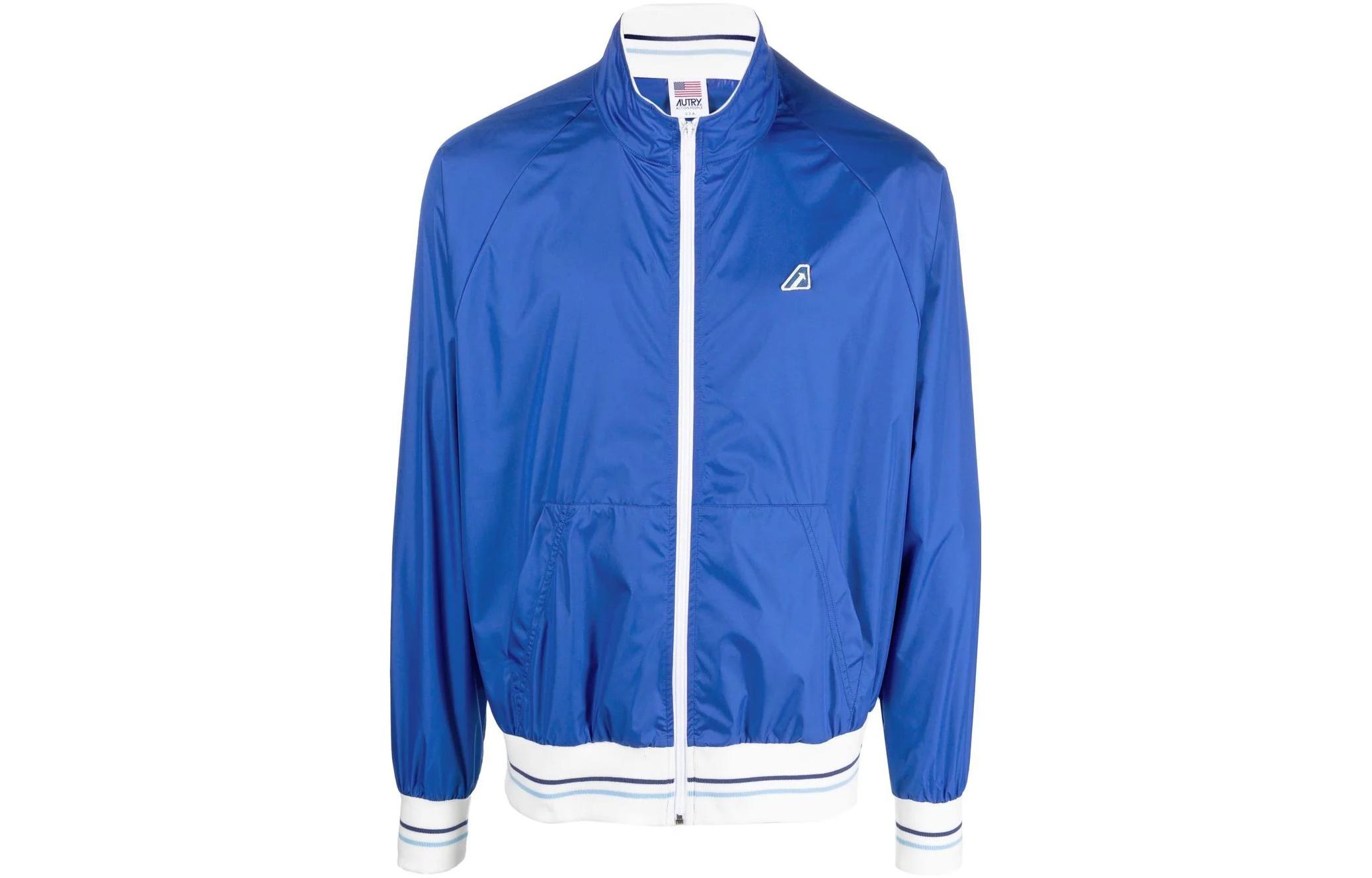 AUTRY Colorblock Zip-Up Jacket - Blue JATM2422
