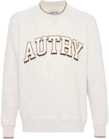 Autry Crewneck Letter Print Long Sleeve Sweatshirt Light Beige SWPM03H2 Autry Crewneck Letter Print Long Sleeve Sweatshirt Light Beige SWPM03H2
