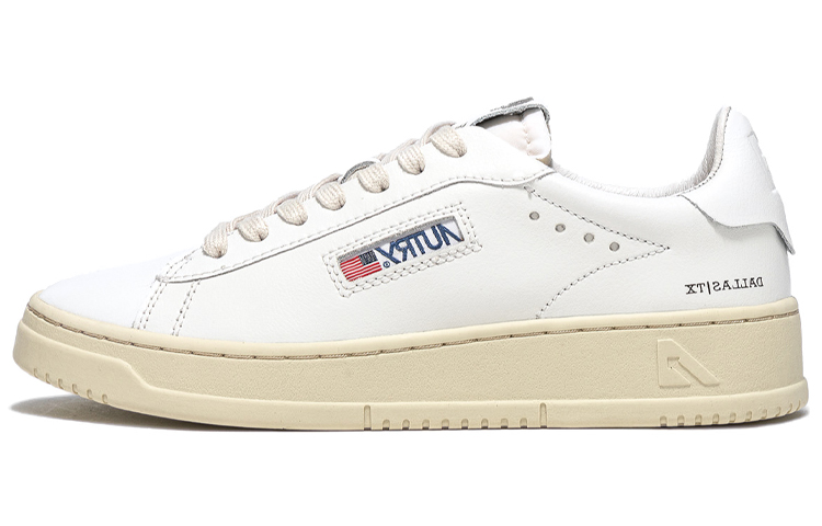 AUTRY Dallas Leather Low 'White Cream' ADLM-NW01
