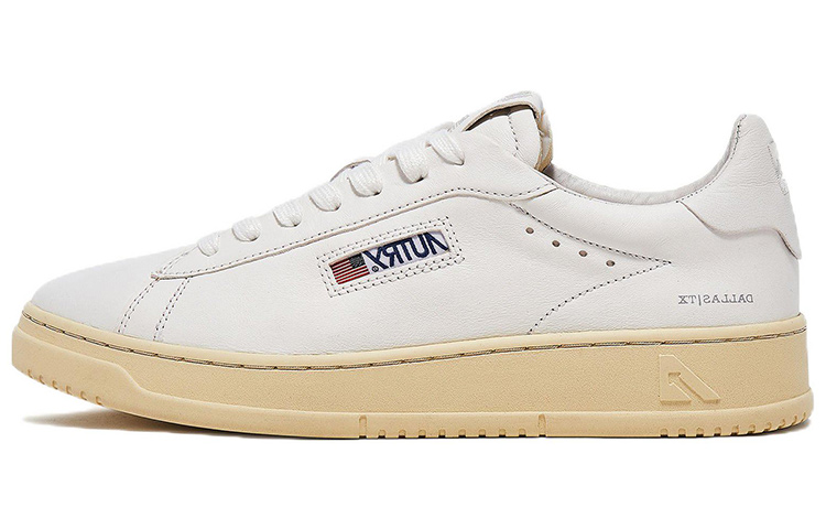 AUTRY Dallas Leather Low 'White Goat' ADLM-GG01