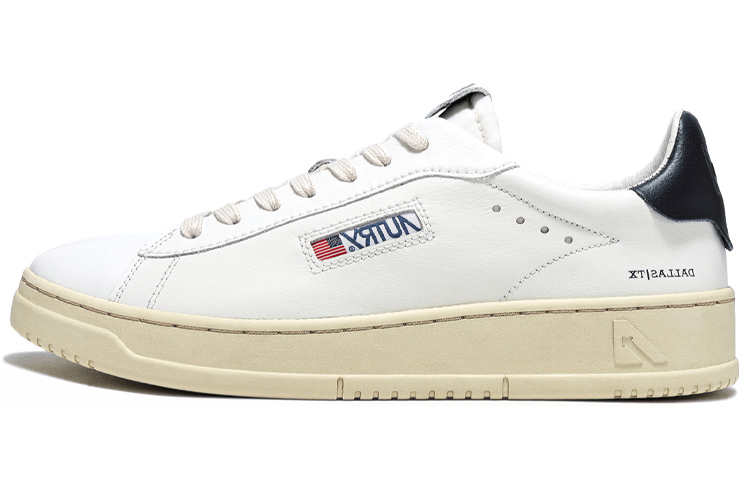 AUTRY Dallas Leather Low 'White Navy' ADLW-NW05