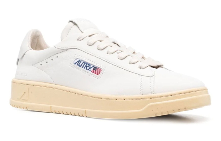 AUTRY Dallas Low Goatskin and Nubuck Leather 'White' 圖 2