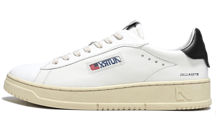AUTRY Dallas Low Leather 'White Black' ADLM-NW08