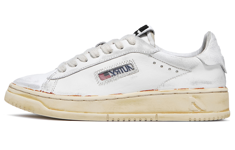 AUTRY Dallas Super Vintage Low Leather Sneakers 'White'