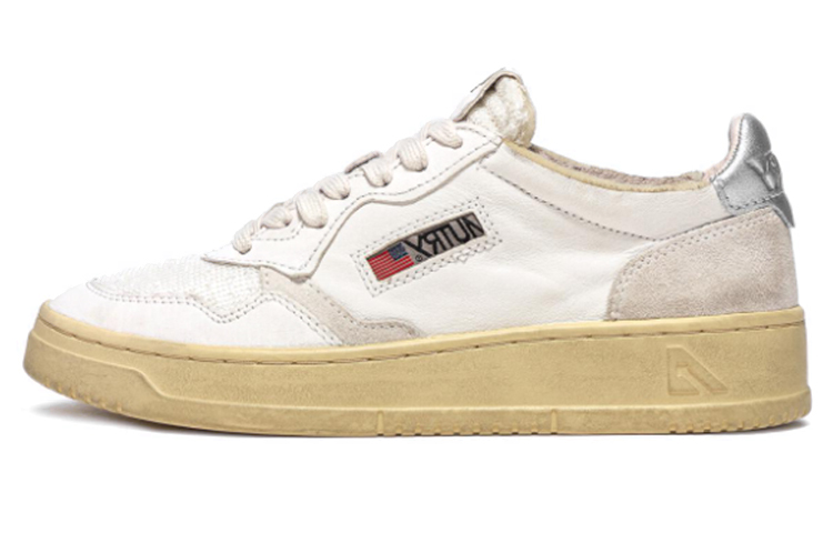 AUTRY Fashion Sneaker 'White Brown Silver'