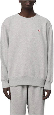 AUTRY Fitted Solid Crewneck Long Sleeve Sweatshirt Grey SWEMF417E Buy AUTRY Fitted Solid Crewneck Long Sleeve Sweatshirt Grey SWEMF417E