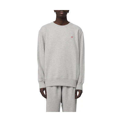 AUTRY Fitted Solid Crewneck Long Sleeve Sweatshirt Grey SWEMF417E