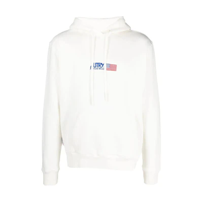 AUTRY FW22 Embroidered Logo Print Long Sleeve Sweatshirt White () HOIM1551