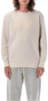 AUTRY FW23 Embroidered Logo Pullover Sweatshirt Cream SWMMF448P AUTRY FW23 Embroidered Logo Pullover Sweatshirt Cream SWMMF448P