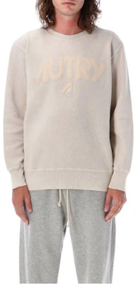 AUTRY FW23 Embroidered Logo Pullover Sweatshirt Cream SWMMF448P Buy AUTRY FW23 Embroidered Logo Pullover Sweatshirt Cream SWMMF448P