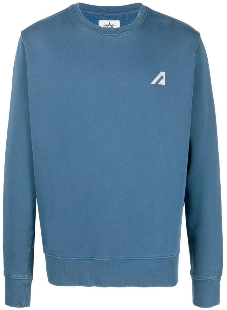 autry-fw-23-solid-color-logo-print-casual-long-sleeve-sweatshirt-blue-mens-swlm-1717