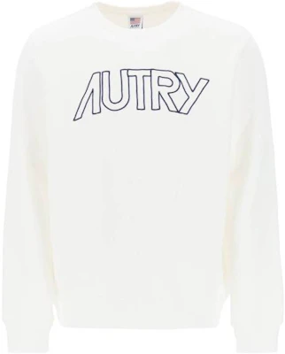 AUTRY FW23 White Pullover Sweatshirt with Letter Print Casual Style SWIM408W Buy AUTRY FW23 White Pullover Sweatshirt with Letter Print Casual Style SWIM408W