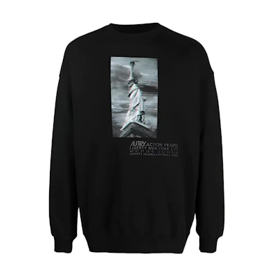 AUTRY Graphic Print Black Sweatshirt SWLM15912
