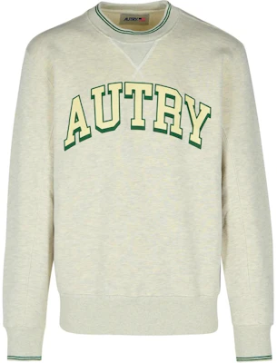 AUTRY Grey Crewneck Sweatshirt with Logo Letter Print Long Sleeves SWPM03H1 Buy AUTRY Grey Crewneck Sweatshirt with Logo Letter Print Long Sleeves SWPM03H1