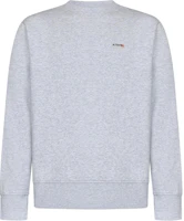AUTRY Grey Loose-Fit Crewneck Sweatshirt with Logo SWPM-01JM AUTRY Grey Loose-Fit Crewneck Sweatshirt with Logo SWPM-01JM