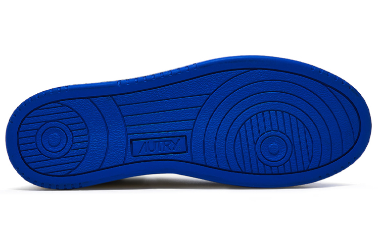 Purchase Zapatillas Altas de Cuero AUTRY 'Blanco Azul' AUMM-WB15