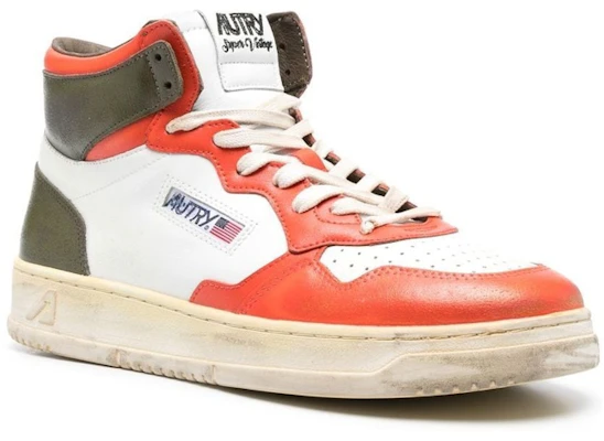 AUTRY High ''Versleten Wit Rood'' AVMM-SV15 Order AUTRY High ''Versleten Wit Rood'' AVMM-SV15