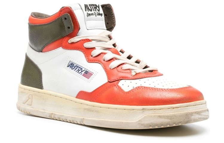 AUTRY High 'Distressed White Red' 圖 2