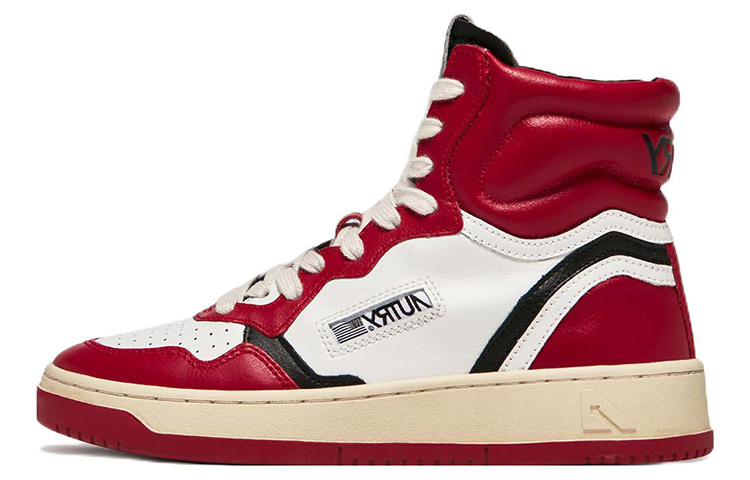 AUTRY Action Shoes Liberty Leather High 'Red' LUHM-HL02