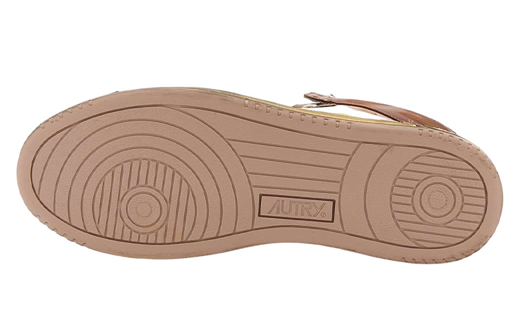 AUTRY High-Top Leather Sneakers 'White Brown' 圖 6