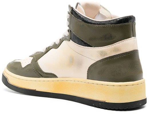 AUTRY Leather High-Top 'Blanco Envejecido Verde' AVMM-SV24 Lookbook AUTRY Leather High-Top 'Blanco Envejecido Verde' AVMM-SV24
