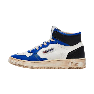 AUTRY Leather Lace-Up 'Distressed White Blue'