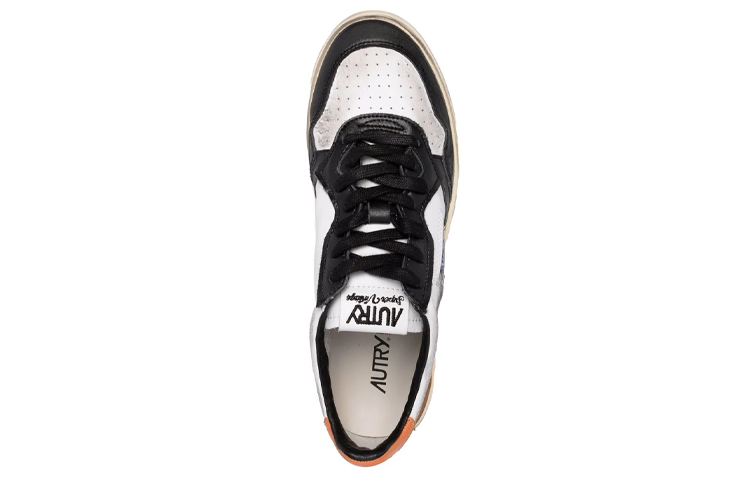 AUTRY Leather Low 'White Black Orange' 圖 4