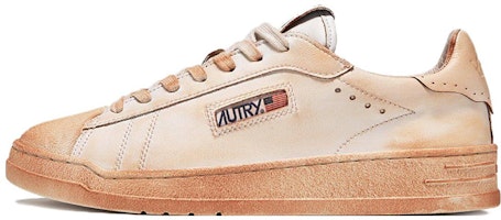 AUTRY Leather Low Top 'White Orange' BLLM-TC09 AUTRY Leather Low Top 'White Orange' BLLM-TC09