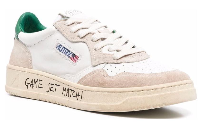 AUTRY Leather Panel Lace-Up 'Grey Green' 圖 2