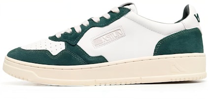 AUTRY Leather Sneaker 'White Green' AOLM-SM01 AUTRY Leather Sneaker 'White Green' AOLM-SM01