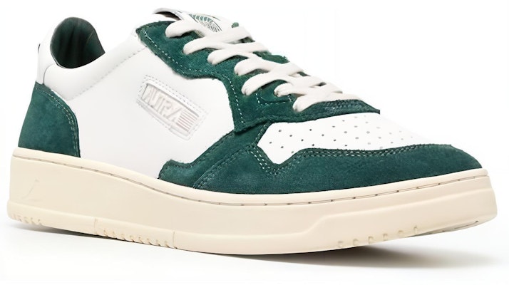 AUTRY Leather Sneaker 'White Green' AOLM-SM01 Order AUTRY Leather Sneaker 'White Green' AOLM-SM01