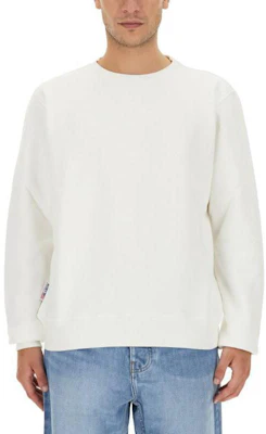 AUTRY Logo Crewneck Loose Pullover Sweatshirt White SWIM412W Buy AUTRY Logo Crewneck Loose Pullover Sweatshirt White SWIM412W
