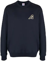 AUTRY Logo Crewneck Sweatshirt Navy Blue SWIM-411B AUTRY Logo Crewneck Sweatshirt Navy Blue SWIM-411B