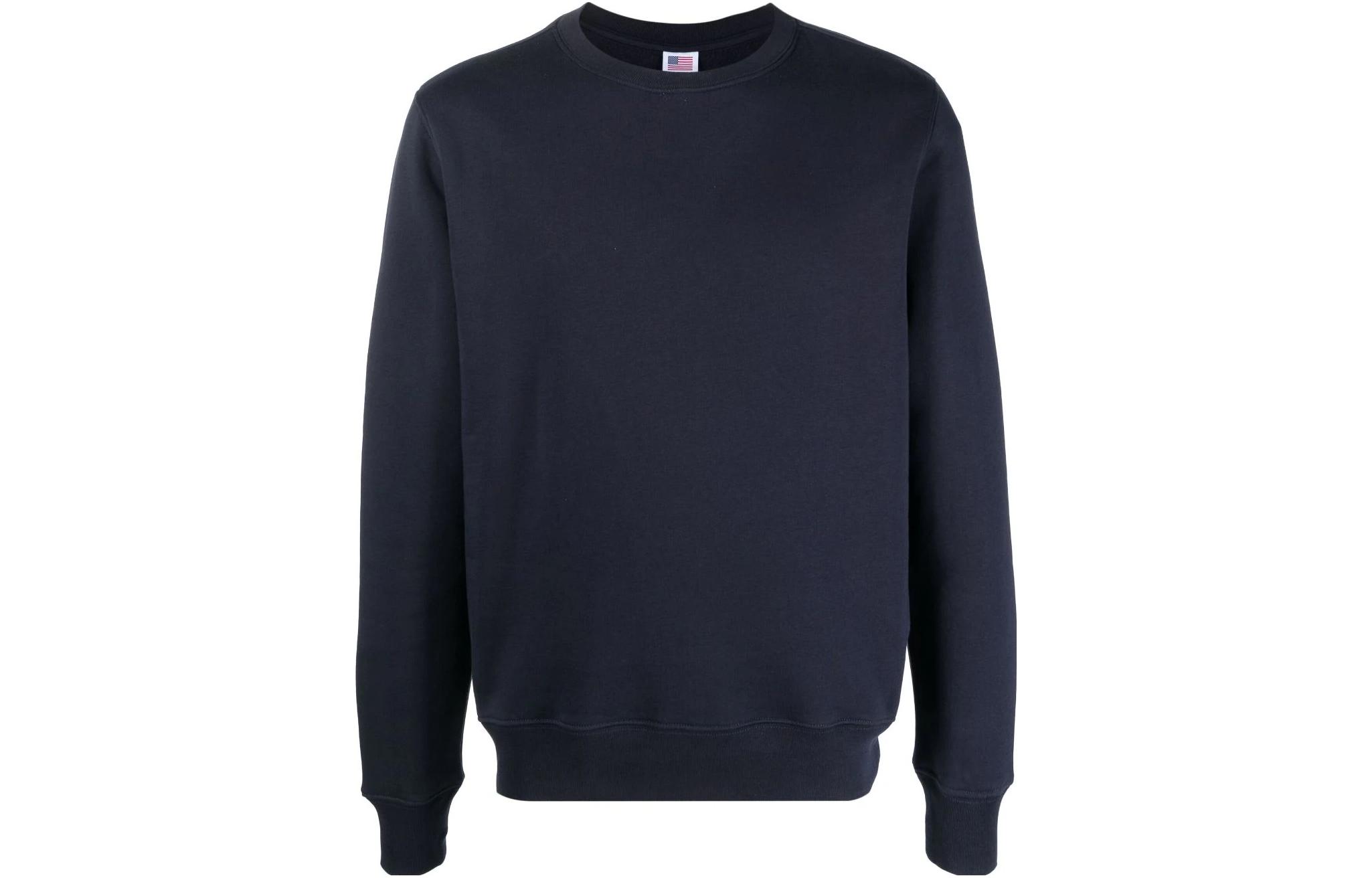 AUTRY Logo Printed Crewneck Sweatshirt Navy Blue - SWIM412B