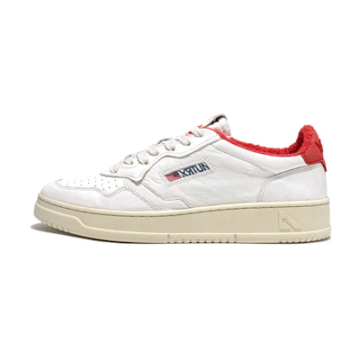 AUTRY Low-Top Lace-Up 'White Red'