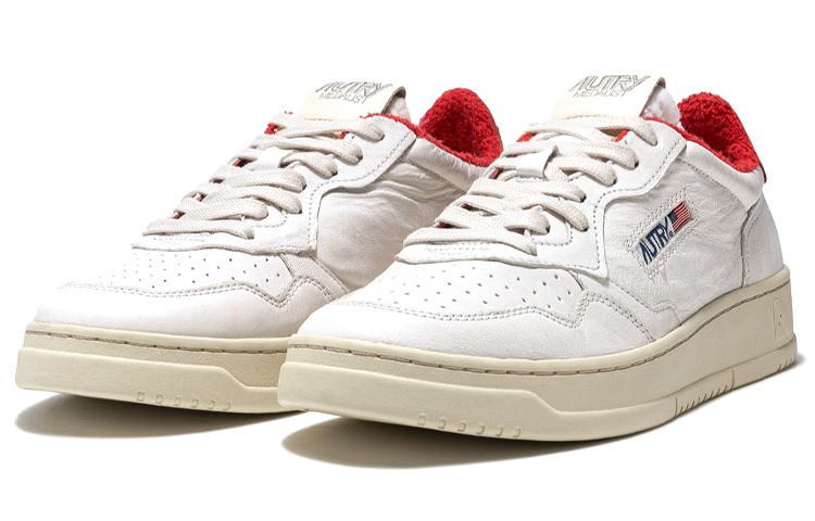 AUTRY Low-Top Lace-Up 'White Red' 圖 2