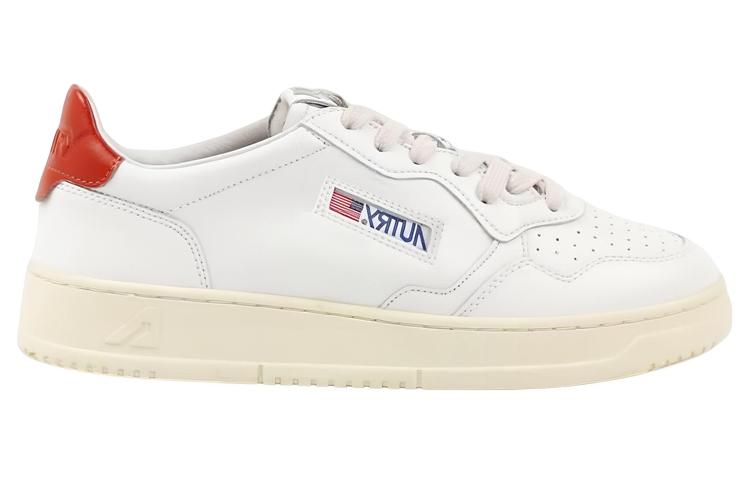 Order Zapatillas de Cuero Low-Top AUTRY 'Blanco Rojo' AULM-01LO