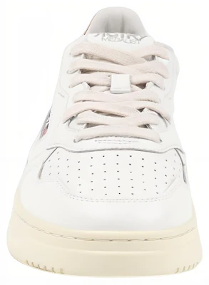 Zapatillas de Cuero Low-Top AUTRY 'Blanco Rojo' AULM-01LO Lookbook Zapatillas de Cuero Low-Top AUTRY 'Blanco Rojo' AULM-01LO