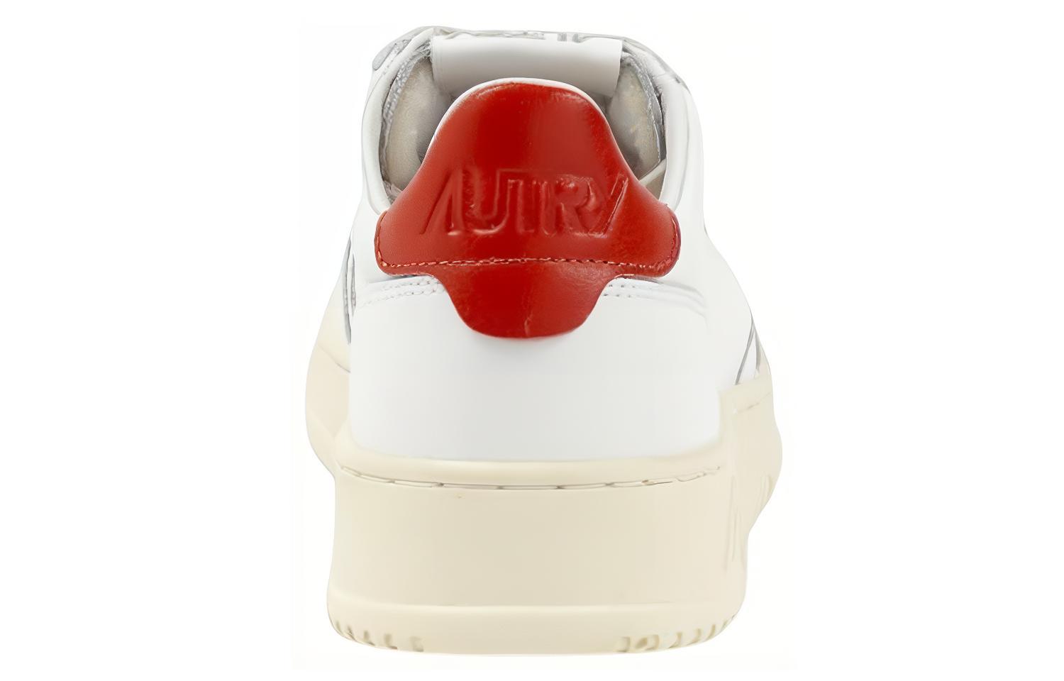 Shop Zapatillas de Cuero Low-Top AUTRY 'Blanco Rojo' AULM-01LO